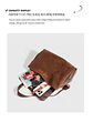 Luxury Bag Microfiber Leather Women's Bag Double lock Shoulder Slant Cross Commuting Underarm Bag Business Briefcase - Miniatura 36