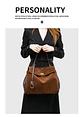 Luxury Bag Microfiber Leather Women's Bag Double lock Shoulder Slant Cross Commuting Underarm Bag Business Briefcase - Miniatura 40