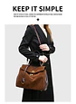 Luxury Bag Microfiber Leather Women's Bag Double lock Shoulder Slant Cross Commuting Underarm Bag Business Briefcase - Miniatura 42