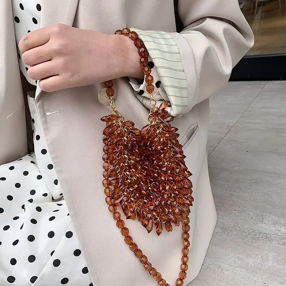 Beaded Handbag Sweet Bride's Handbag Fashion Dinner Bag Banquet Bag Women's Shoulder Bag 40