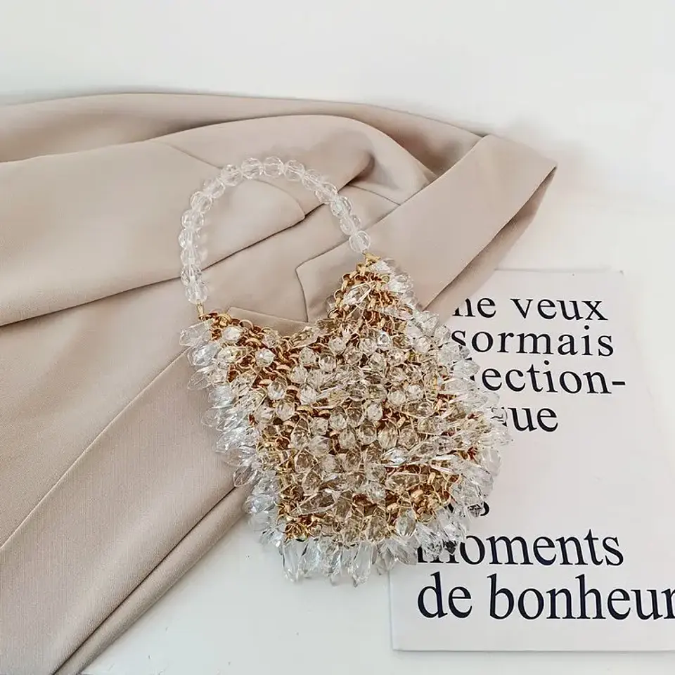 Beaded Handbag Sweet Bride's Handbag Fashion Dinner Bag Banquet Bag Women's Shoulder Bag 47