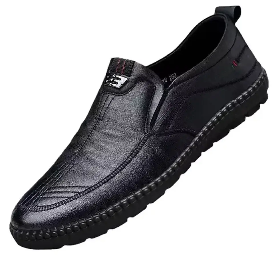 Fashion Men Business Shoes Mens Leather Loafers Luxury Brand Breathable Men Casual Shoes Slip on Male Boat Shoes Moccasins 1