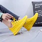 2026 Fashion Spring Female Sneakers Women Shoes Korean Mesh Yellow Ladies Shoes Woman Lace Up Red Black Casual Shoes Breathable - Miniatura 1