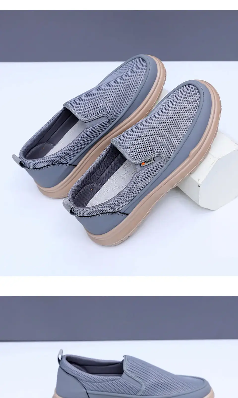 2025 new hot-selling men's casual shoes lightweight comfortable thick-soled anti-slip slip-on casual shoes free shipping 7