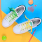 1 Pair Gradient Shoelaces Rainbow Laces Colorful Flat Shoelace for Sneaker Casual Canvas Shoe laces Boots Shoes Strings 120cm - Miniatura 4