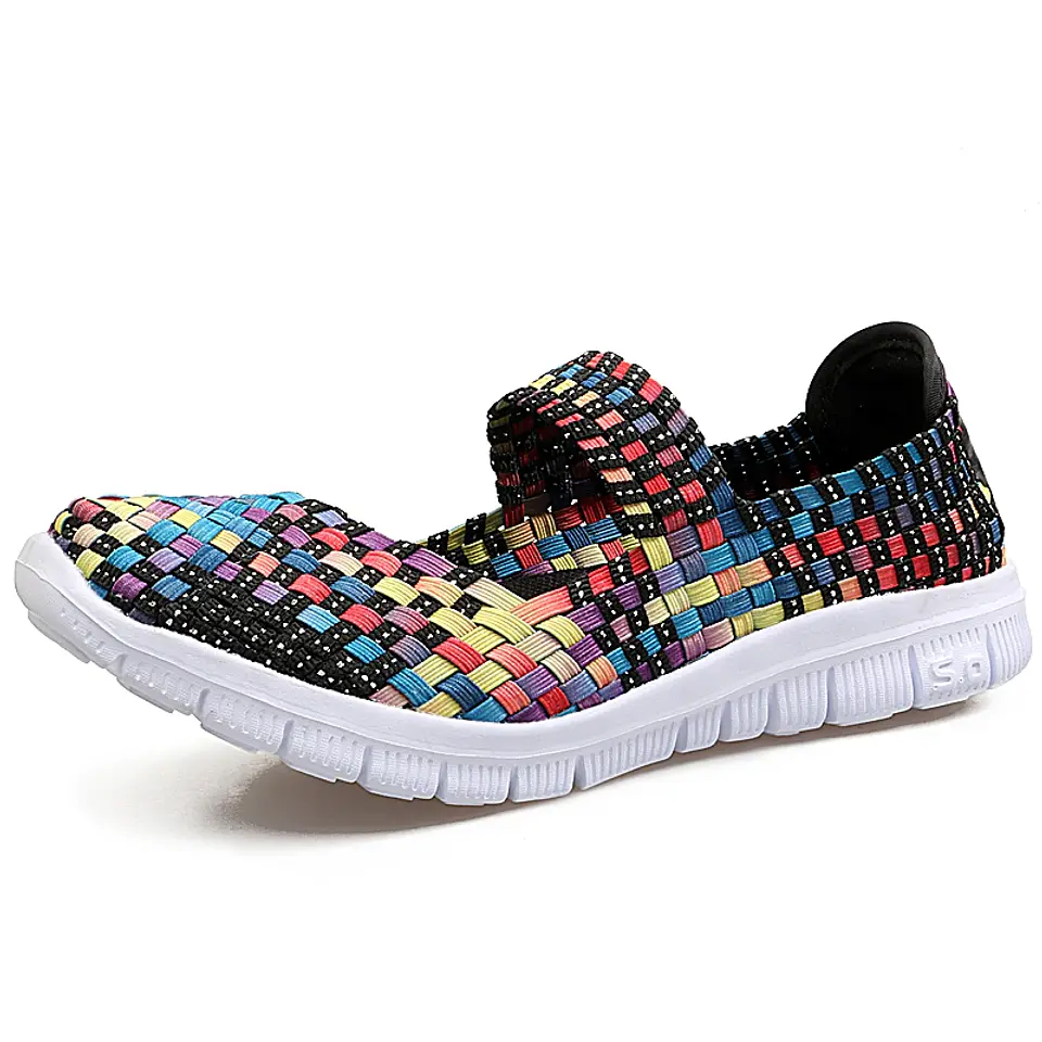 Women Casual Shoes Summer Breathable Handmade Women Woven Shoes Fashion Comfortable LightWeight Wovening Women Shoes 6
