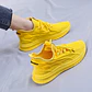 2026 Fashion Spring Female Sneakers Women Shoes Korean Mesh Yellow Ladies Shoes Woman Lace Up Red Black Casual Shoes Breathable - Miniatura 3