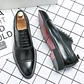 Men's Formal  Shoes Red Sole Fashion Business Casual Party Banquet Daily Retro Carved Lace-up Brogue Dress Wedding Shoes Size 48 - Miniatura 3