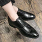 Men's Formal  Shoes Red Sole Fashion Business Casual Party Banquet Daily Retro Carved Lace-up Brogue Dress Wedding Shoes Size 48 - Miniatura 5