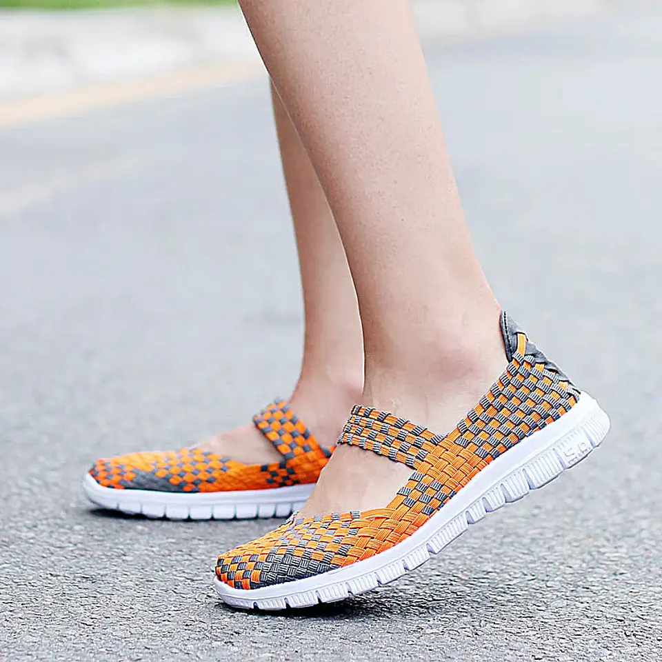Women Casual Shoes Summer Breathable Handmade Women Woven Shoes Fashion Comfortable LightWeight Wovening Women Shoes 11