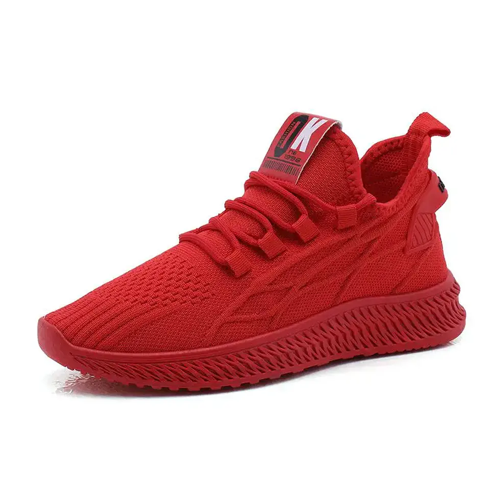2026 Fashion Spring Female Sneakers Women Shoes Korean Mesh Yellow Ladies Shoes Woman Lace Up Red Black Casual Shoes Breathable 8