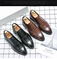 Men's Formal  Shoes Red Sole Fashion Business Casual Party Banquet Daily Retro Carved Lace-up Brogue Dress Wedding Shoes Size 48 - Miniatura 12