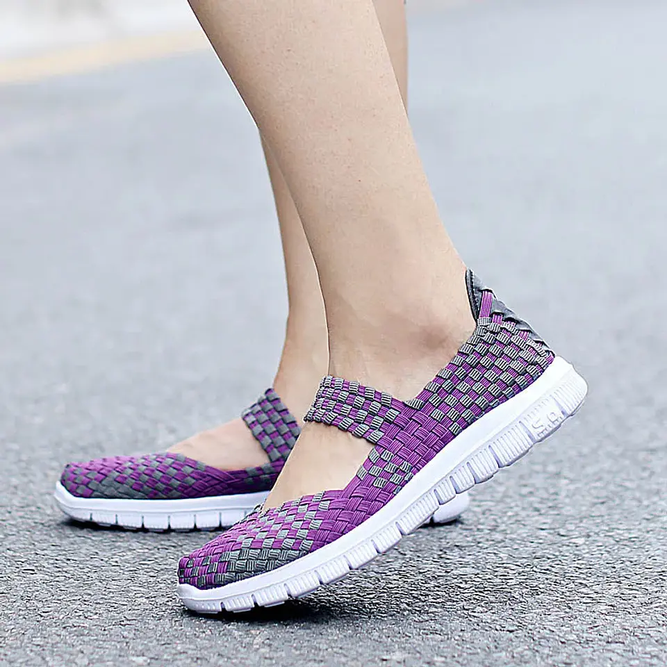 Women Casual Shoes Summer Breathable Handmade Women Woven Shoes Fashion Comfortable LightWeight Wovening Women Shoes 15