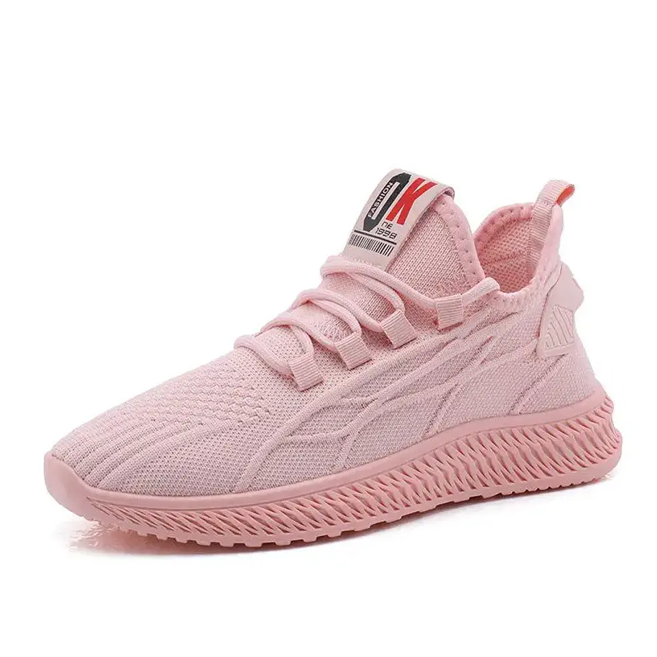 2026 Fashion Spring Female Sneakers Women Shoes Korean Mesh Yellow Ladies Shoes Woman Lace Up Red Black Casual Shoes Breathable 12