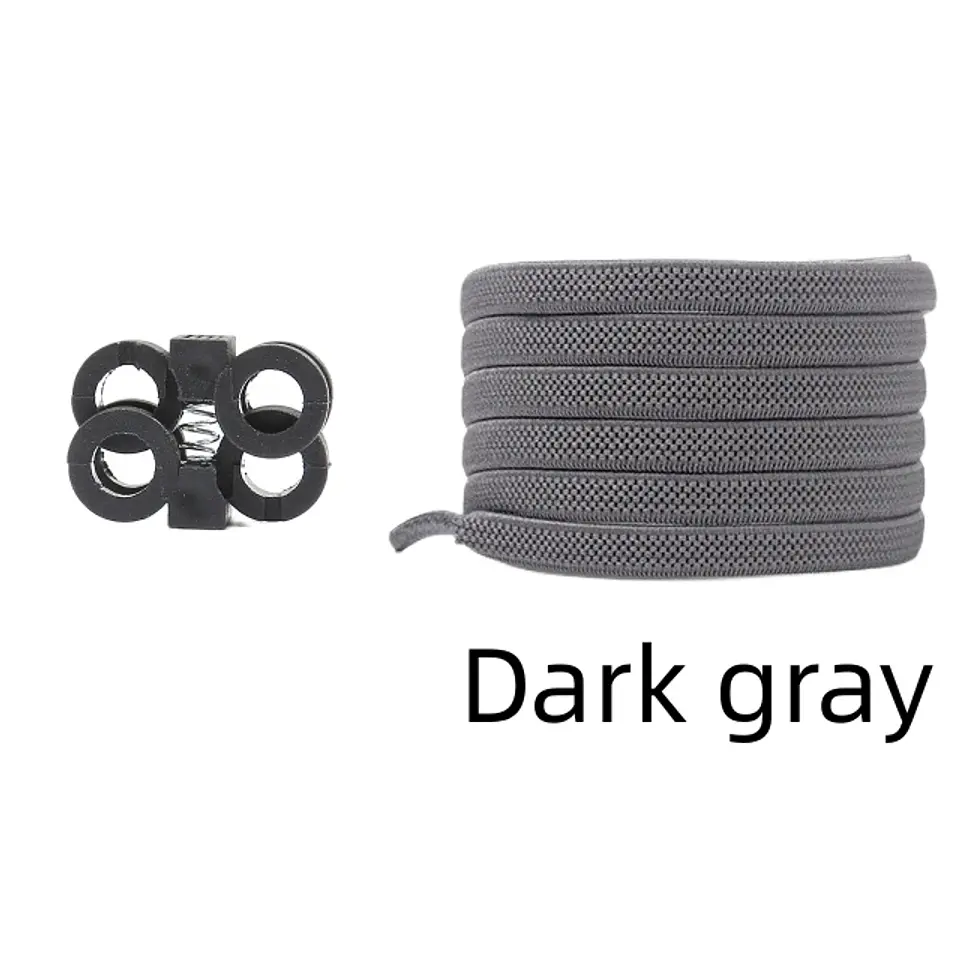 Press Lock Shoelaces Without Ties Elastic Spring Clips Laces Sneaker 6MM Widened Flat No Tie Shoe Laces Kids Adult Shoelace Shoe 15
