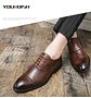 Men's Formal  Shoes Red Sole Fashion Business Casual Party Banquet Daily Retro Carved Lace-up Brogue Dress Wedding Shoes Size 48 - Miniatura 19