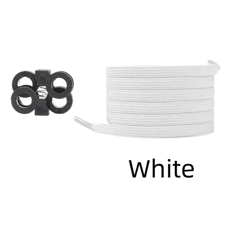 Press Lock Shoelaces Without Ties Elastic Spring Clips Laces Sneaker 6MM Widened Flat No Tie Shoe Laces Kids Adult Shoelace Shoe 16