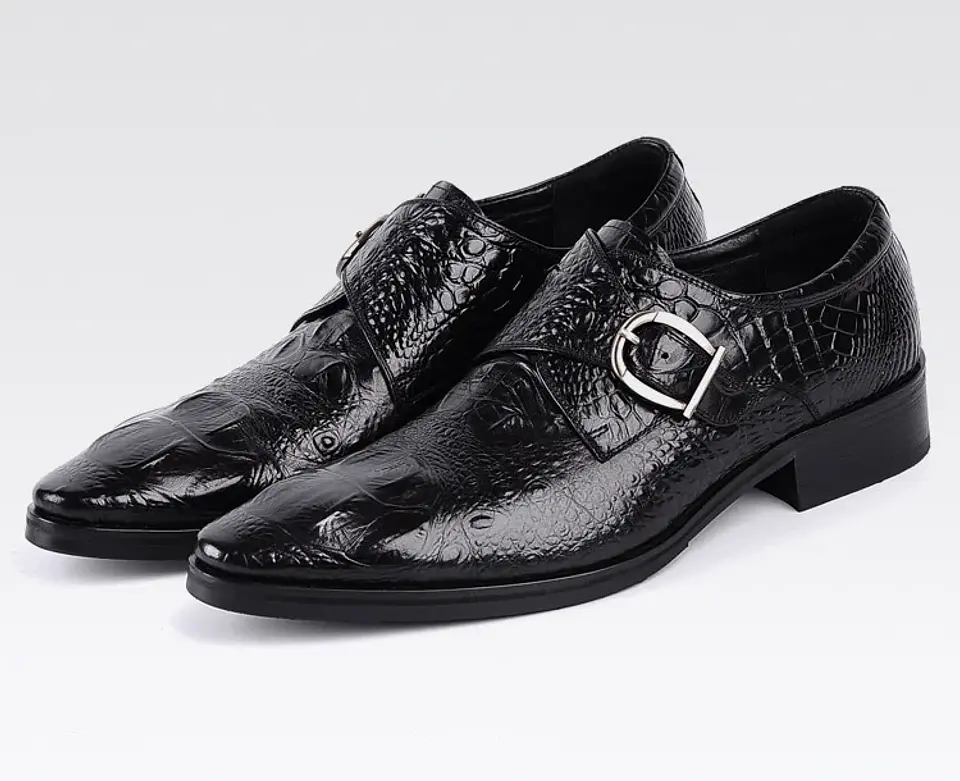 New Oversized Men Shoes Formal Leather Shoes Men Buckle Shoes Luxury Sneakers Comfortable Wearable Dress Shoes Men Casual Shoes 14