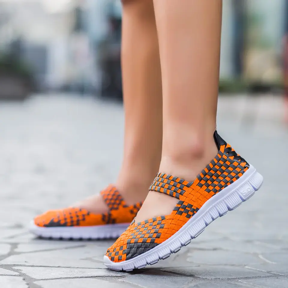 Women Casual Shoes Summer Breathable Handmade Women Woven Shoes Fashion Comfortable LightWeight Wovening Women Shoes 19
