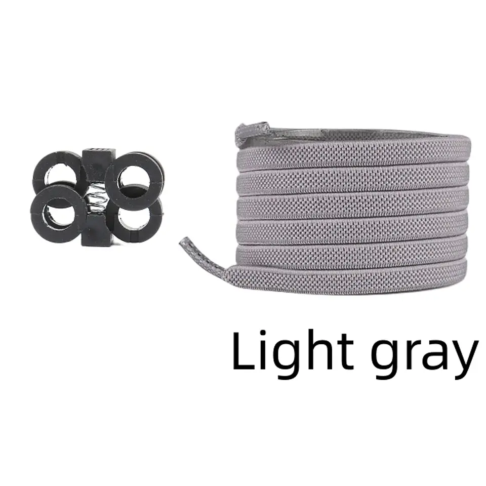 Press Lock Shoelaces Without Ties Elastic Spring Clips Laces Sneaker 6MM Widened Flat No Tie Shoe Laces Kids Adult Shoelace Shoe 17