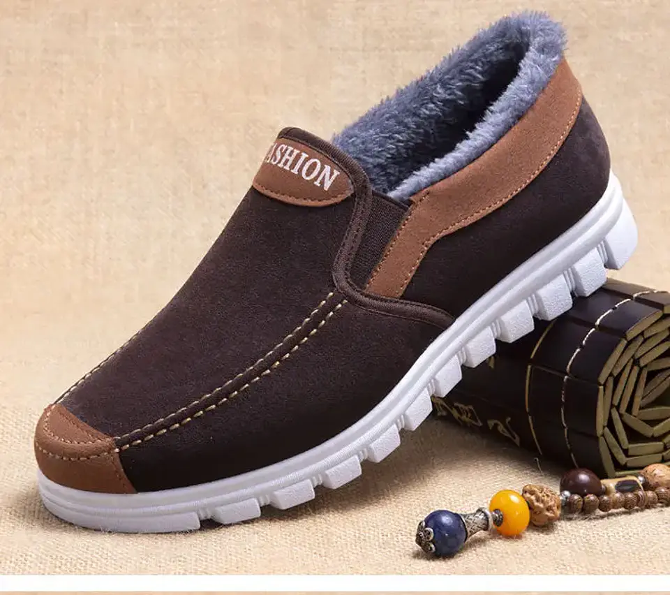 Men's Cotton Shoes Winter Fashion Shoes Men's Snow Boots Plush Thickened Comfortable and Warm Walking Shoes boots men 15