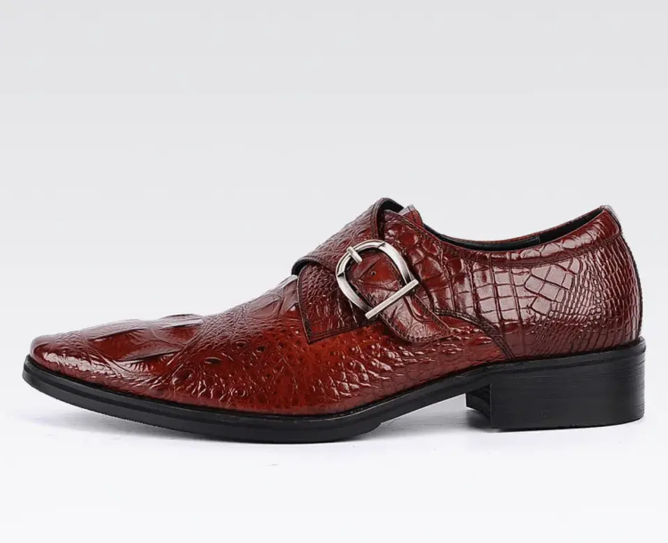 New Oversized Men Shoes Formal Leather Shoes Men Buckle Shoes Luxury Sneakers Comfortable Wearable Dress Shoes Men Casual Shoes 16