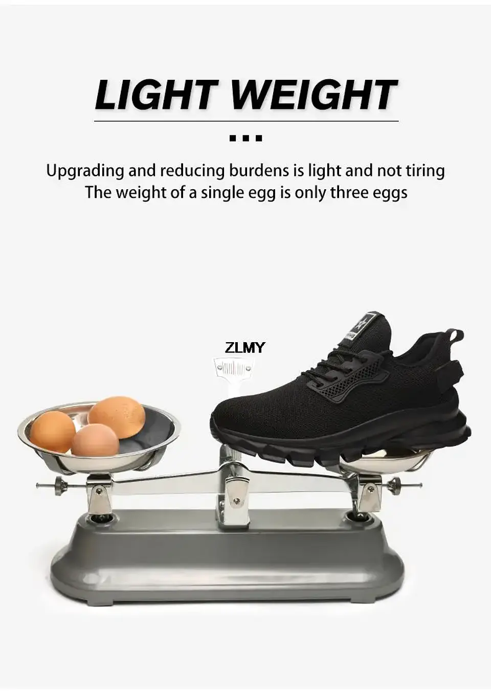 ZLMY NEW Safety Shoes Men Steel Toe Sneaker Lightweight Puncture Proof Safety Work Boots Man Breathable Working Shoes Anti-smash 17