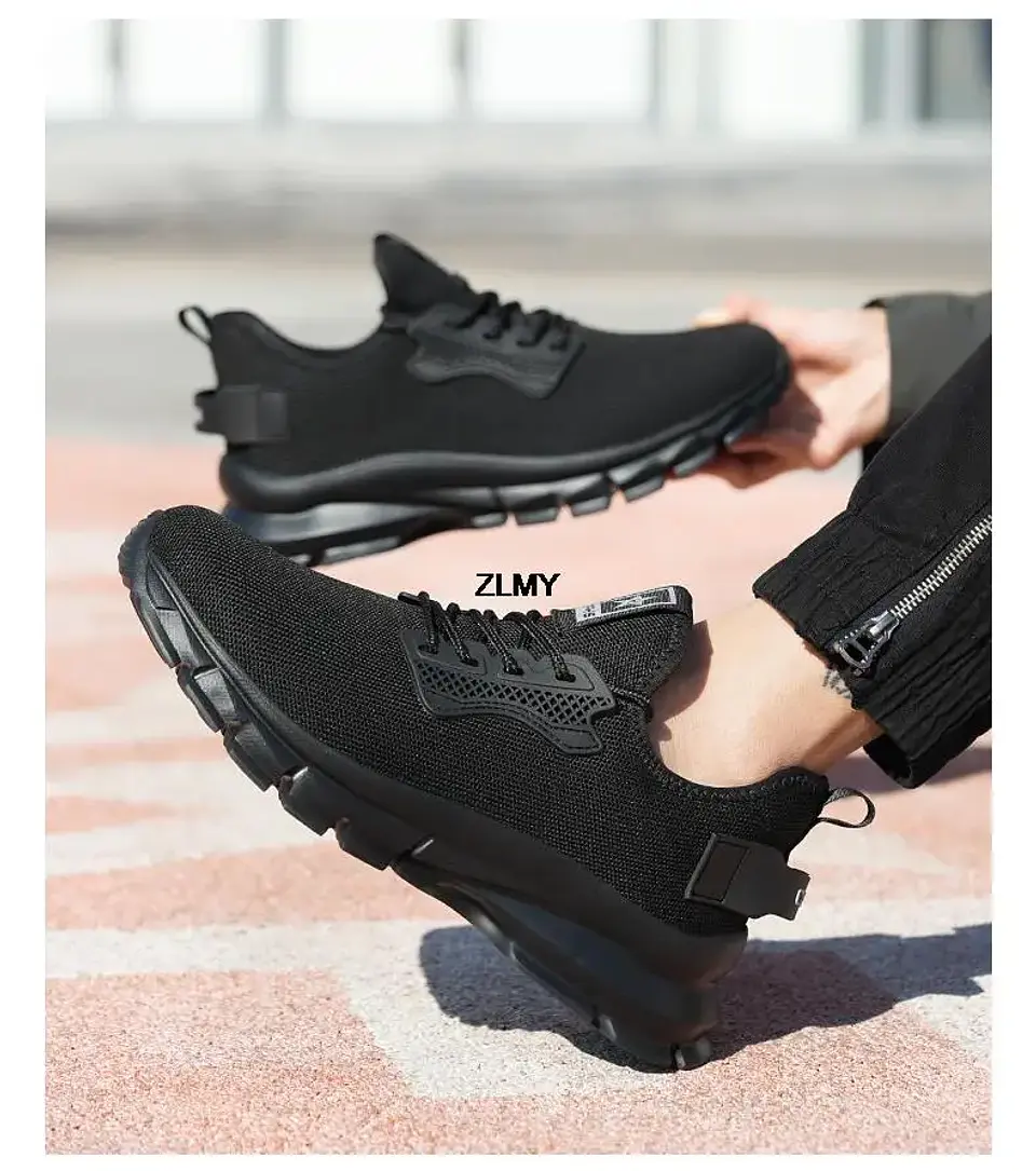 ZLMY NEW Safety Shoes Men Steel Toe Sneaker Lightweight Puncture Proof Safety Work Boots Man Breathable Working Shoes Anti-smash 22