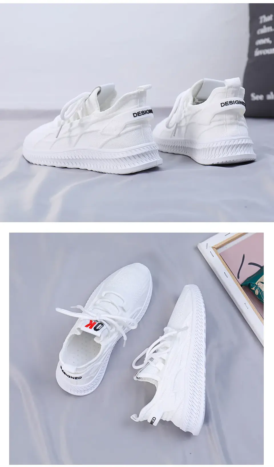 2026 Fashion Spring Female Sneakers Women Shoes Korean Mesh Yellow Ladies Shoes Woman Lace Up Red Black Casual Shoes Breathable 26