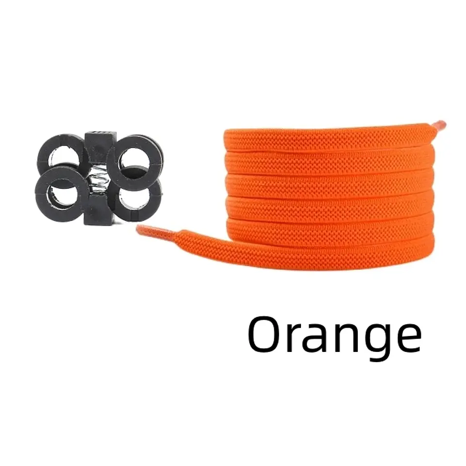 Press Lock Shoelaces Without Ties Elastic Spring Clips Laces Sneaker 6MM Widened Flat No Tie Shoe Laces Kids Adult Shoelace Shoe 28