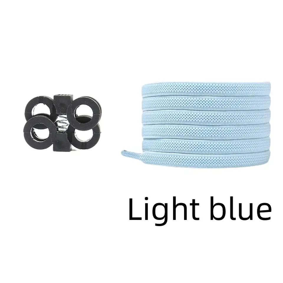 Press Lock Shoelaces Without Ties Elastic Spring Clips Laces Sneaker 6MM Widened Flat No Tie Shoe Laces Kids Adult Shoelace Shoe 46