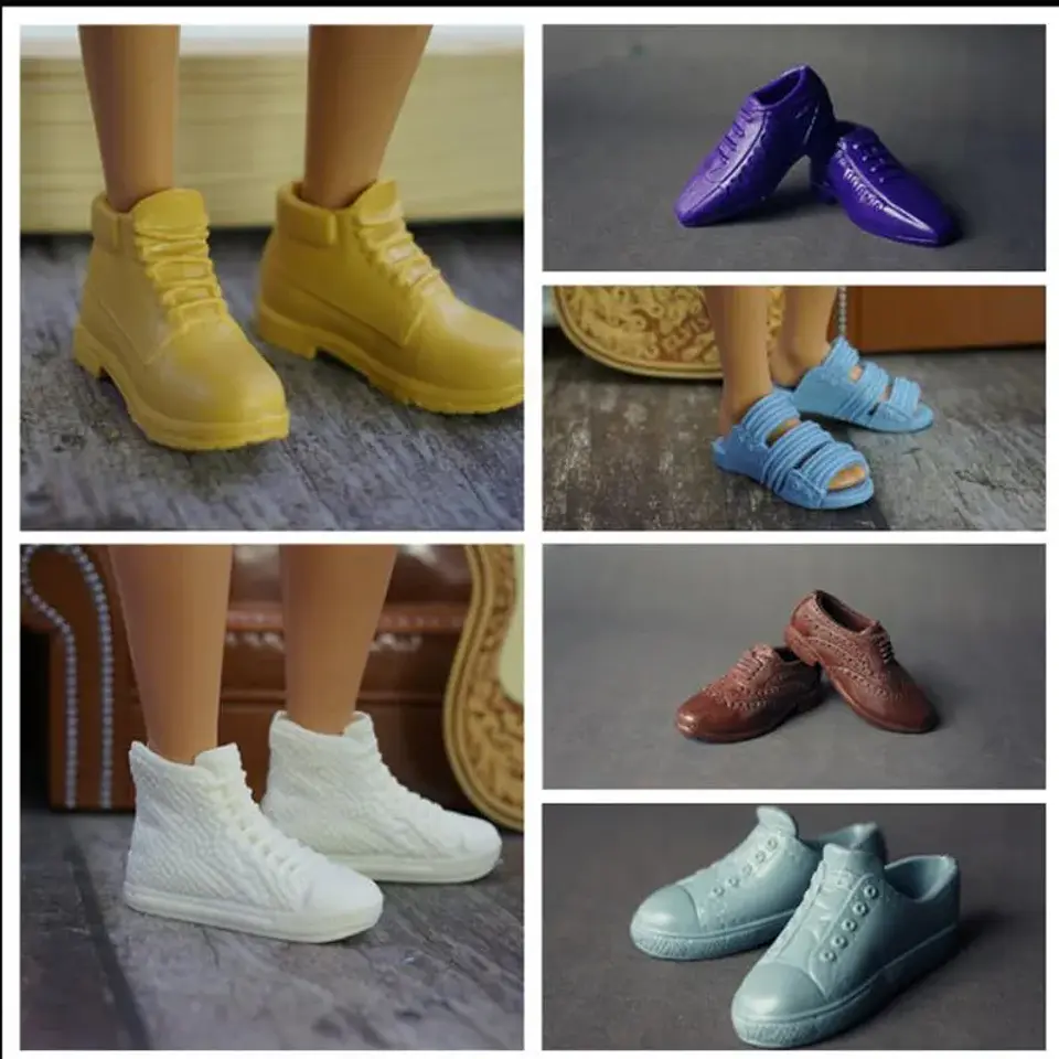 Original Ken Prince Male Doll Shoes Boots Sandals Fashion 1/6 Male Doll Decors Parts Kids Doll DIY Dressing Accessories 52