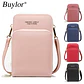 Buylor Summer PU Leather Crossbody Cell Phone Bag Women Mini Wallet Shoulder Card Holder Small Mobile Phone Pouch Messenger Bag - Miniatura 1