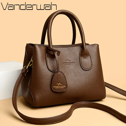 3-layer Design Women's Handbags Luxury Shoulder Crossbody Bags High Quality Soft Leather Bag Ladies Fashion Messenger Sac A Main