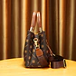 Fashion vintage exquisite printed women's handbag, texture single shoulder crossbody bag, small flower pendant decoration - Miniatura 4