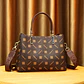 Fashion vintage exquisite printed women's handbag, texture single shoulder crossbody bag, small flower pendant decoration - Miniatura 9