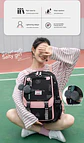 large school bags for teenage girls canvas schoolbag student book bag fashion black pink teen school backpack - Miniatura 13