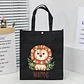 Personalized Animal with Name Kids Library Tote Bags Homeschool Cute  Reading Books Bag Children School Bag Kids Birthday Gifts - Miniatura 4
