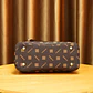 Fashion vintage exquisite printed women's handbag, texture single shoulder crossbody bag, small flower pendant decoration - Miniatura 10
