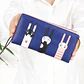 Funny Kitten Design Women Long Wallet PU Leather Cute Cartoon Cats Girls Zipper Purse Ladies ID Bank Card Holder Clutch Bag - Miniatura 4