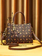 Fashion vintage exquisite printed women's handbag, texture single shoulder crossbody bag, small flower pendant decoration - Miniatura 11