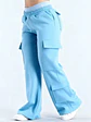 Ropa Mujer Fashion Solid Color Casual Pocket Versatile Pant Spring Temperament Commuting Loose Personality Sports Straight Pants - Miniatura 8