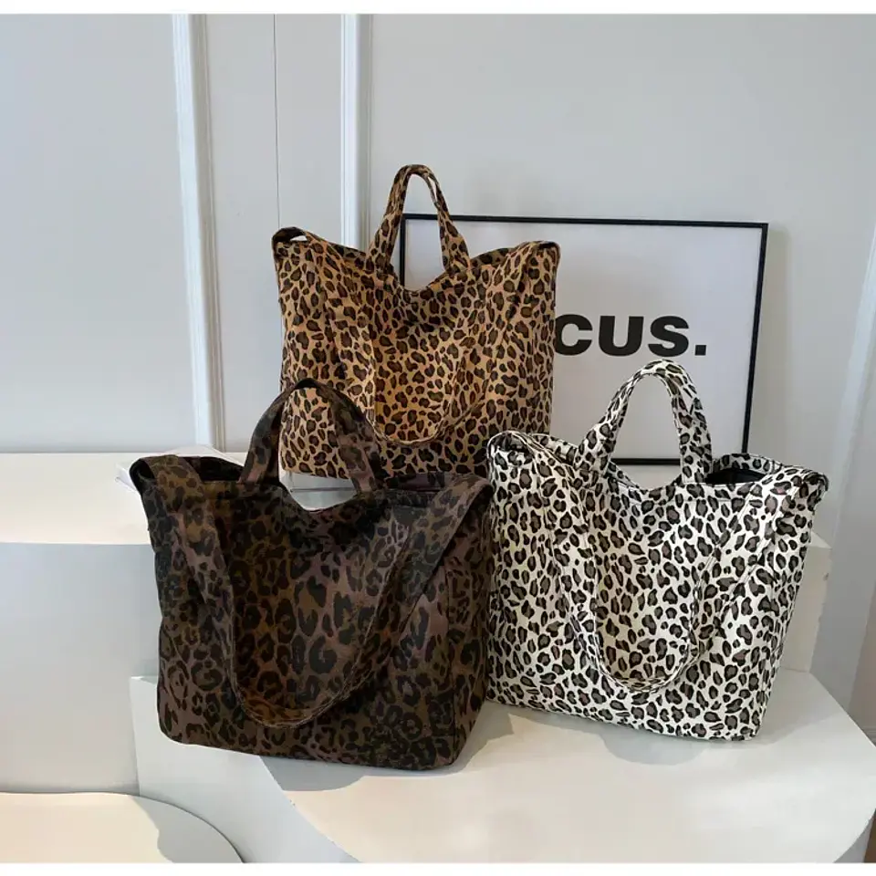 Leopard Design 2024 Korean Fashion Big Crossbody Bags for Women Travel Handbag Lady Shopper Shopping Shoulder Bag Bolsa Feminina 20