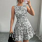 Ropas De Mujeres Print Dresses Vestidos Elegantes Women Vest Dress Sleeveless Summer Beach Bohemian Round Neck Retro Short Dress - Miniatura 13