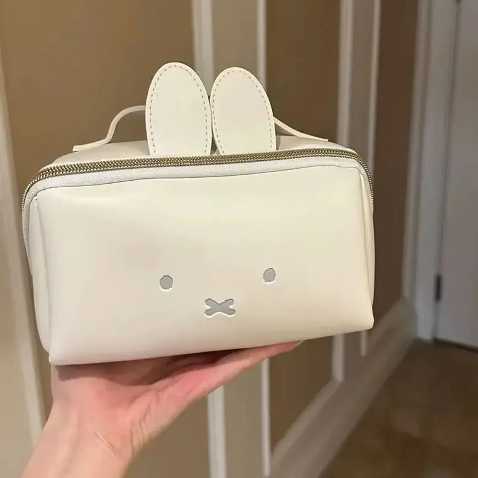 Magazine Appendix Bag Kawaii Boris Miffy Hand Makeup Bag Multi-functional Portable Toiletry Storage Bag Christmas Gift for Girls 14