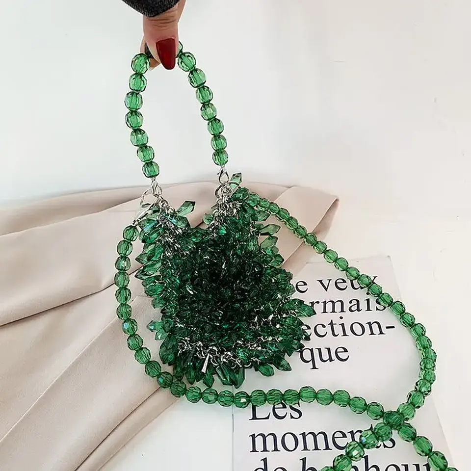 Beaded Handbag Sweet Bride's Handbag Fashion Dinner Bag Banquet Bag Women's Shoulder Bag 26