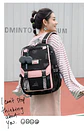 large school bags for teenage girls canvas schoolbag student book bag fashion black pink teen school backpack - Miniatura 26