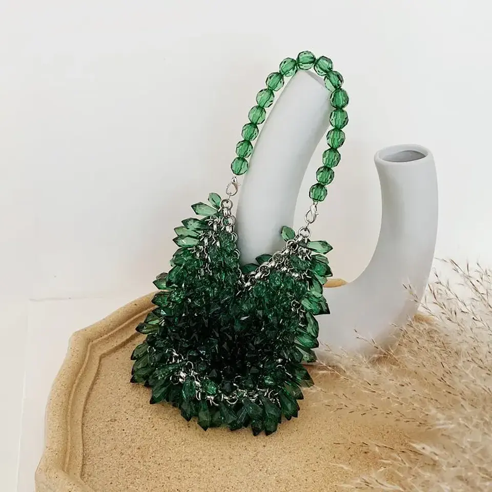 Beaded Handbag Sweet Bride's Handbag Fashion Dinner Bag Banquet Bag Women's Shoulder Bag 28