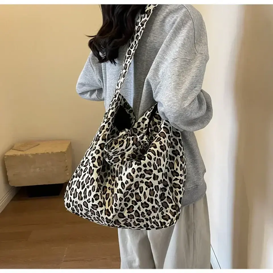 Leopard Design 2024 Korean Fashion Big Crossbody Bags for Women Travel Handbag Lady Shopper Shopping Shoulder Bag Bolsa Feminina 29