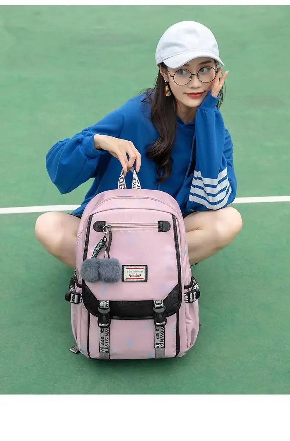 large school bags for teenage girls canvas schoolbag student book bag fashion black pink teen school backpack 28